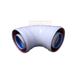 Cot cos de fum 90° Ø60/100 CW-09-02 F/F
