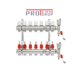 Коллекторы APE с расходомерами, воздухоотводчиками и кронштейнами