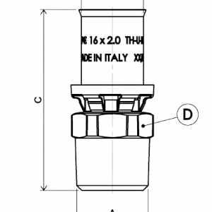 Racord drept la press masculin APE