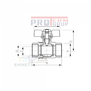 Robinet de la producatorul Italian FIV dimensiuni 1