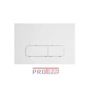 Buton mecanic 002A alb mat