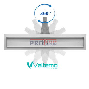 Trap pentru dus cu iesire cu rotatia la 360°