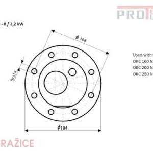 ТЭН Drazice TPK 168-8/2.2kW диаметры