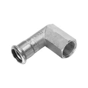 Racord coltar inox cu filet interior Ø28x1"F Scurt