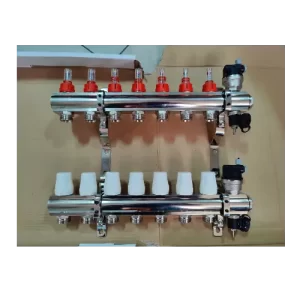 Коллектор в сборе с деаэратором, сливным краном