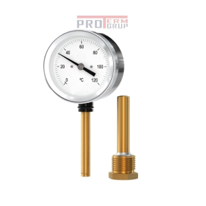 Termometru bimetalic 0-120°C cu racord G1/2
